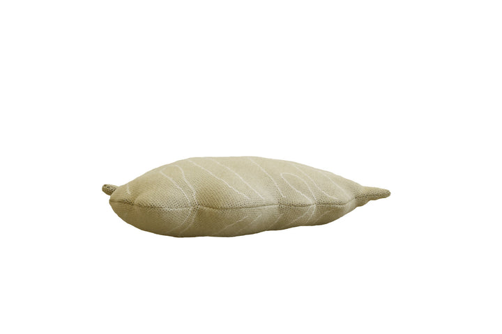 knitted cushion baby leaf olive by lorena canals sc babyl olv 3
