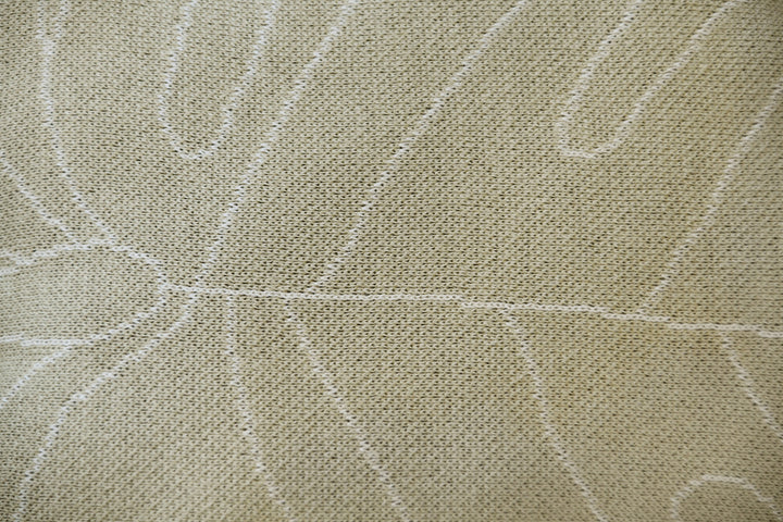knitted cushion baby leaf olive by lorena canals sc babyl olv 4