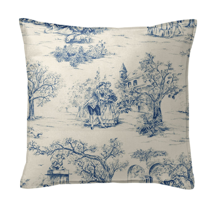 archamps toile blue bedding by 6ix tailors arc clg blu cmf fd 3pc 2
