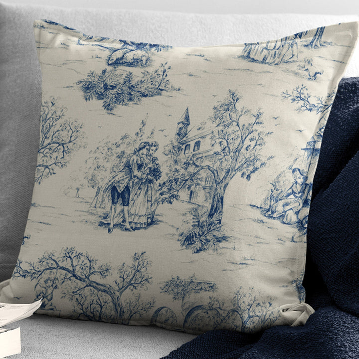archamps toile blue bedding by 6ix tailors arc clg blu cmf fd 3pc 11