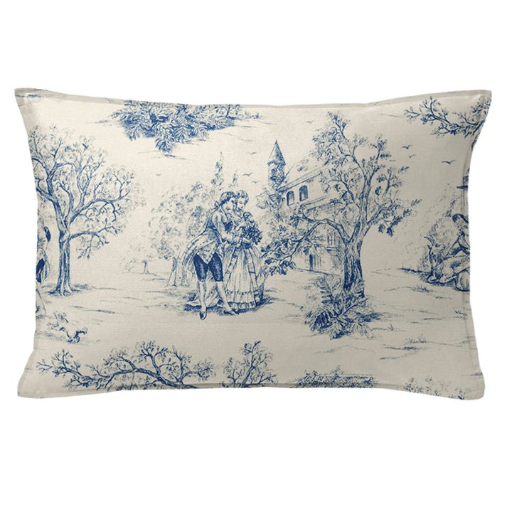 archamps toile blue bedding by 6ix tailors arc clg blu cmf fd 3pc 3