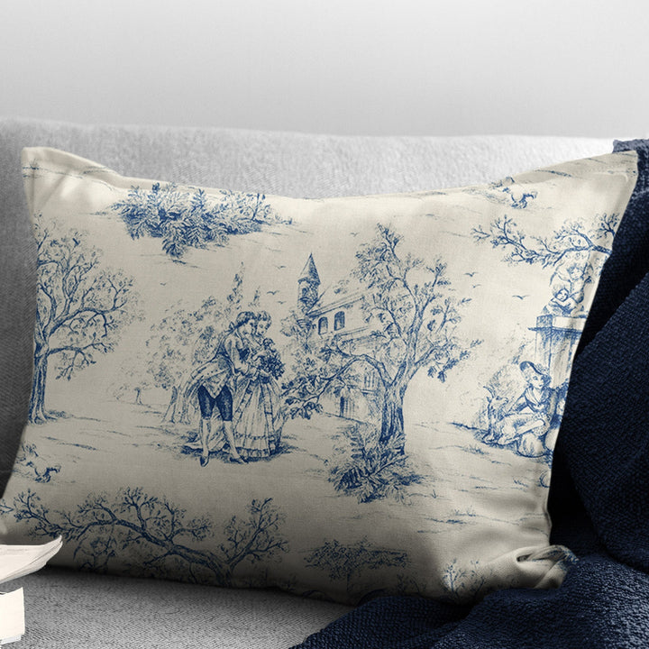 archamps toile blue bedding by 6ix tailors arc clg blu cmf fd 3pc 12