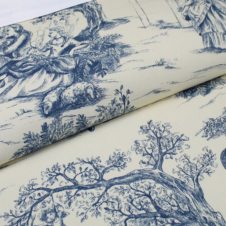 archamps toile blue bedding by 6ix tailors arc clg blu cmf fd 3pc 6