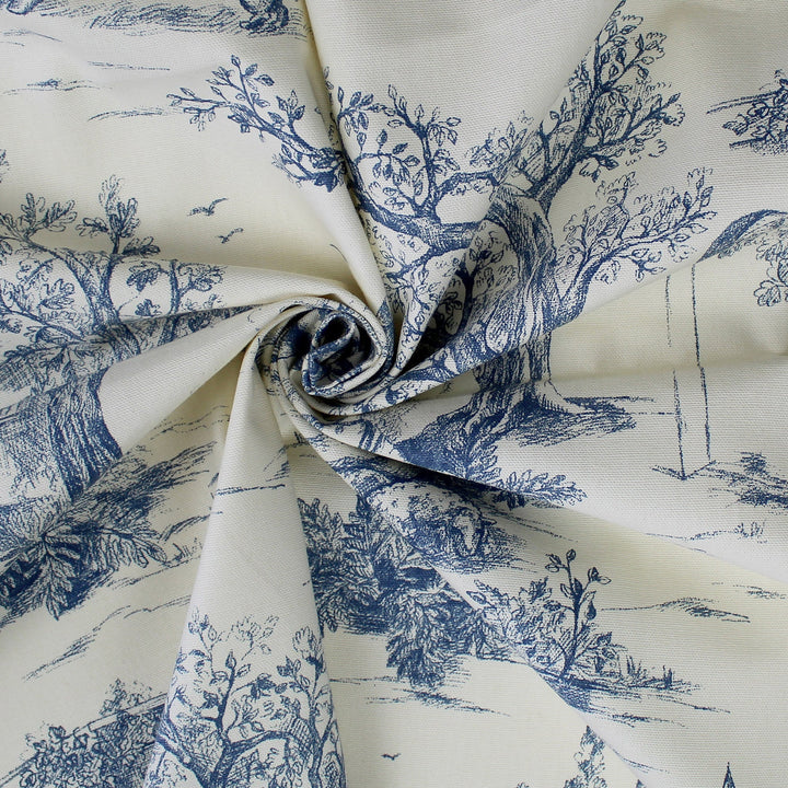 archamps toile blue bedding by 6ix tailors arc clg blu cmf fd 3pc 4