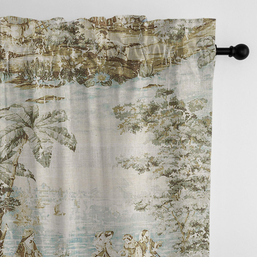 Countryside Natural/Aqua Drapery - Open Box 1
