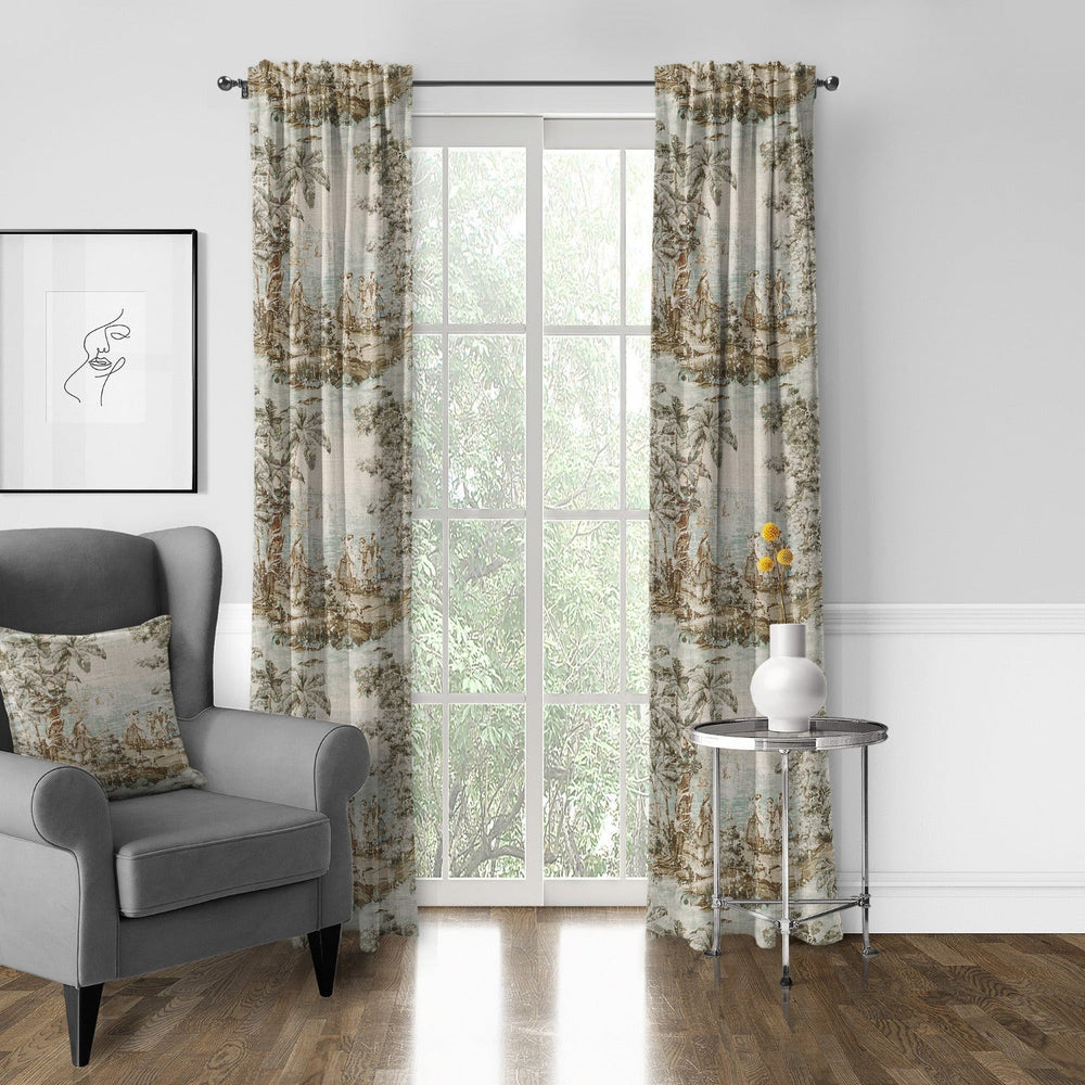 Countryside Natural/Aqua Drapery - Open Box 4