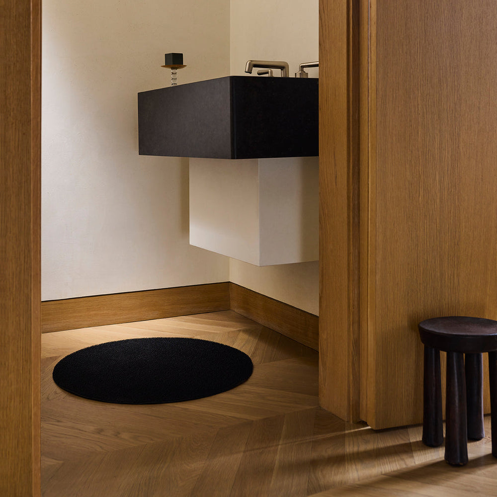 Solid Black Shag Chilewich Chw 200387 001 5