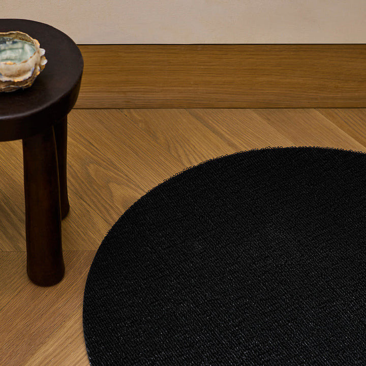 Solid Black Shag Chilewich Chw 200387 001 4