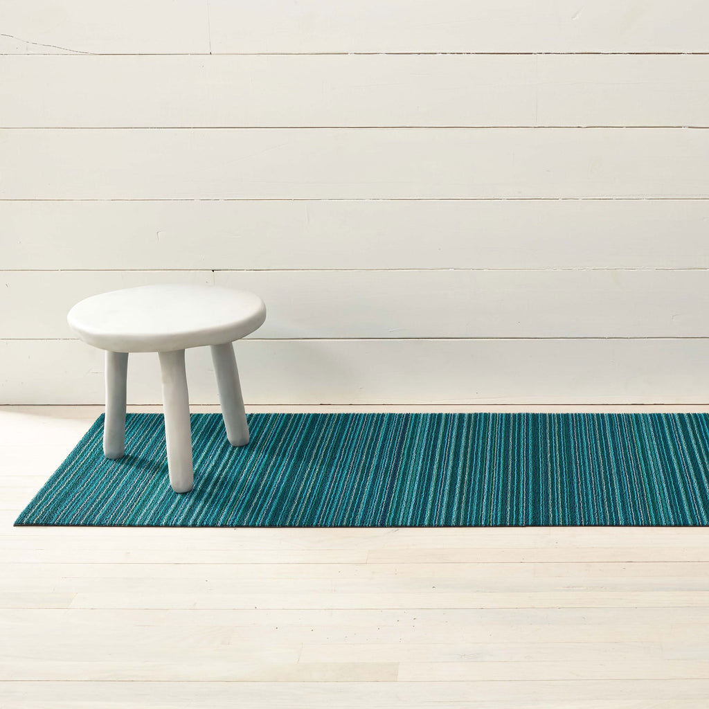 Skinny Stripe Turquoise Shag Chilewich Chw 200134 016 3