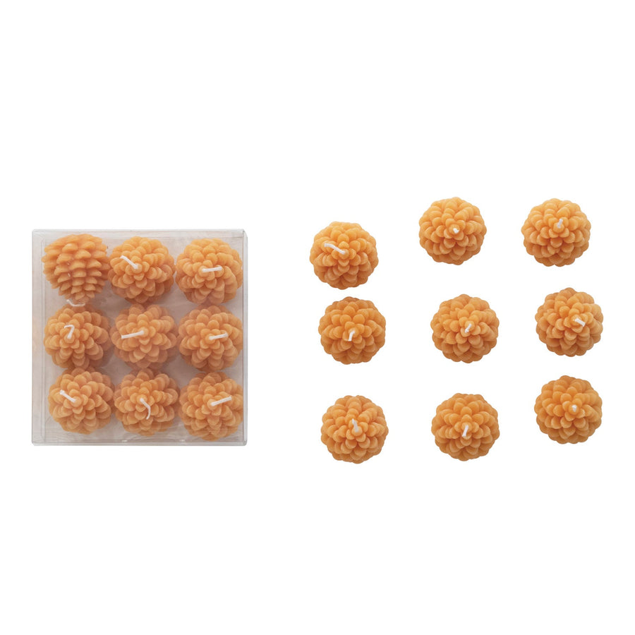 Pinecone Shaped Tealights - Set of 9