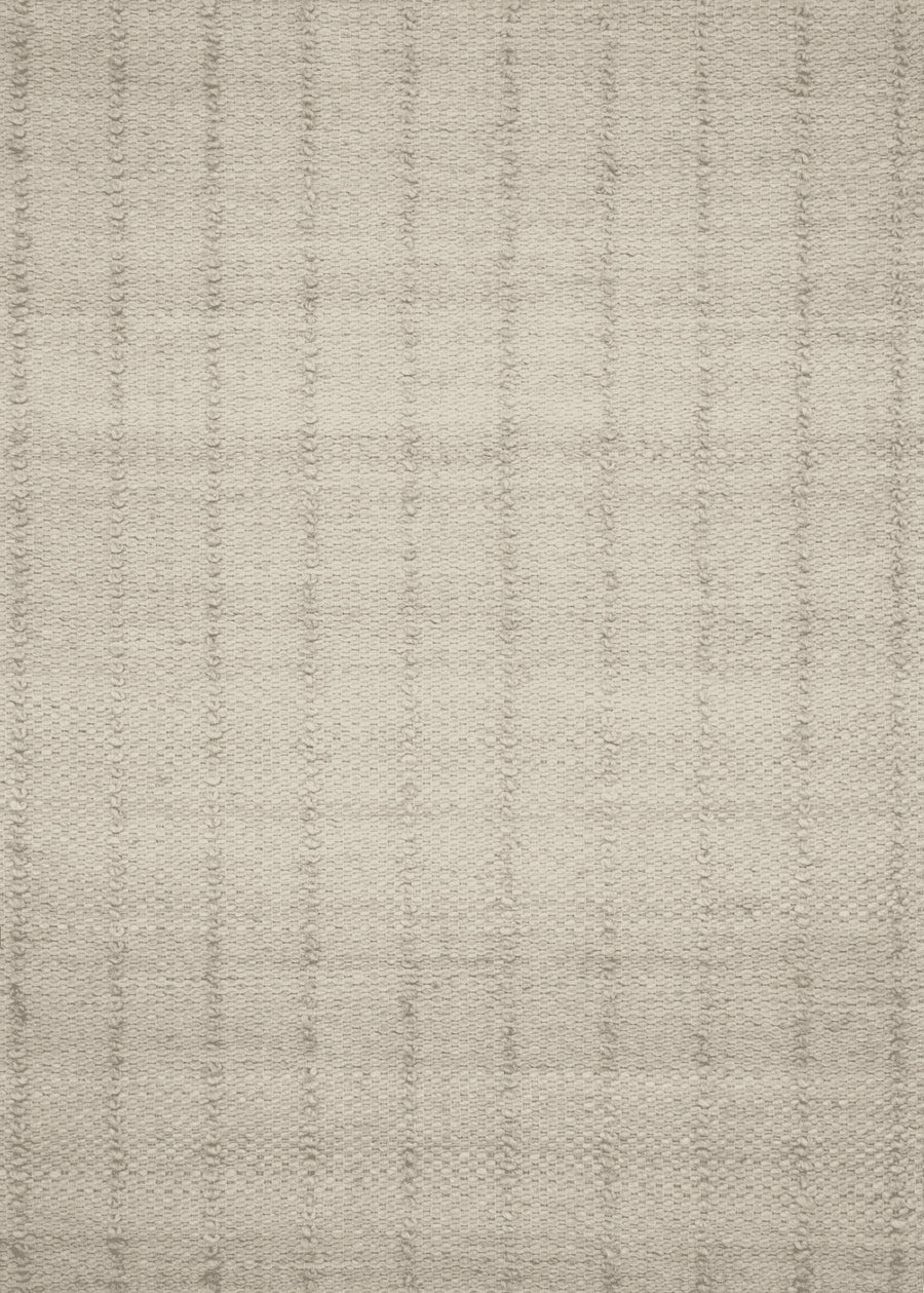 Elliston Hand Woven Beige Rug Flatshot Image 1