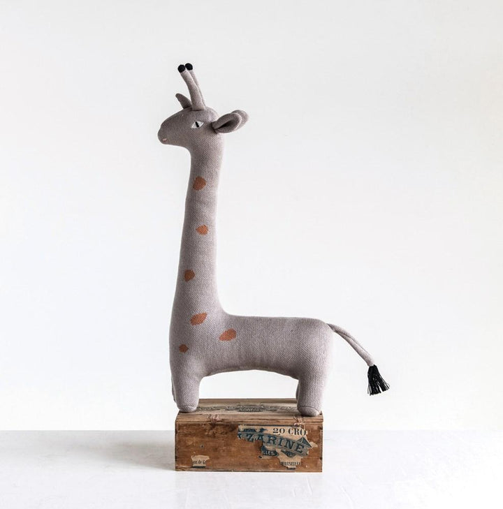 Grey Knit Giraffe 2