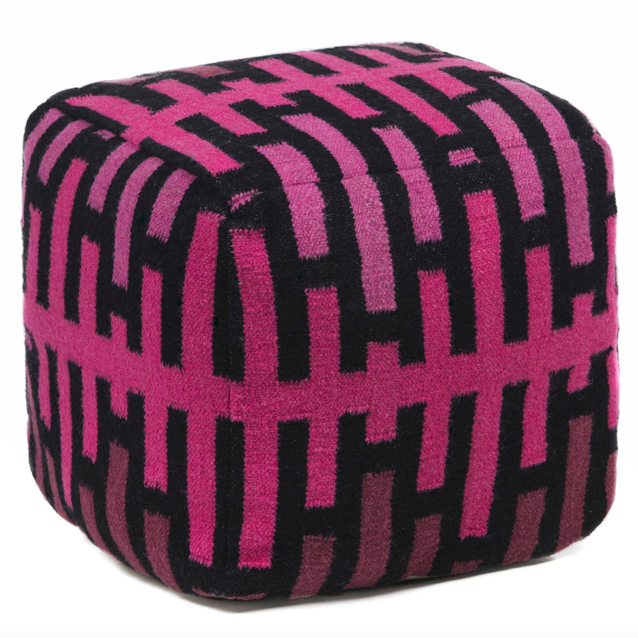 Hand Knitted Contemporary Wool Pou 134 Pouf Chandra Rugs 1