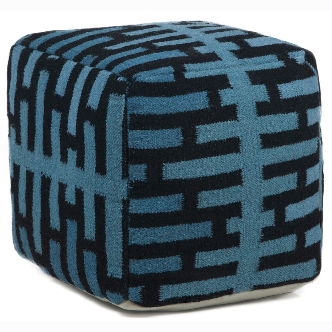 Hand Knitted Contemporary Wool Pou 140 Pouf Chandra Rugs 1