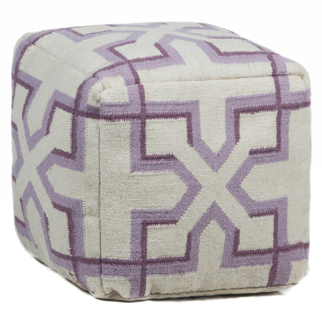 Hand Knitted Contemporary Wool Pou 132 Pouf Chandra Rugs 1