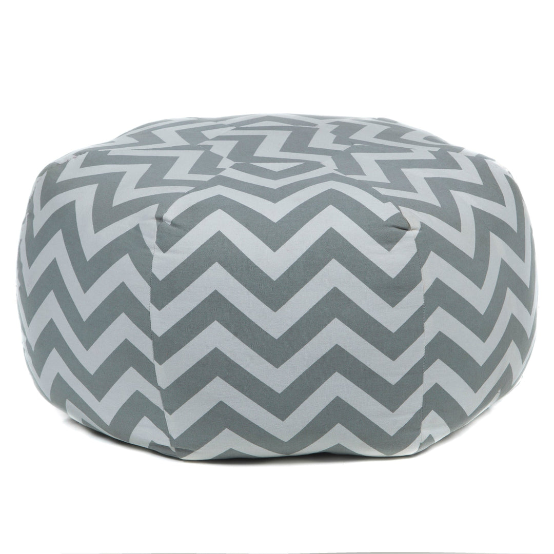 Handmade Contemporary Printed Cotton Pou 114 Pouf Chandra Rugs 1