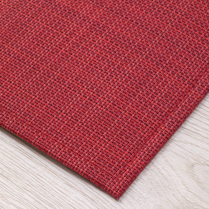 Mini Basketweave Scarlet Rug Chilewich Chw 200869 047 2