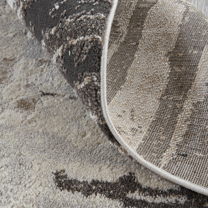 Kayden Abstract Gray/Charcoal Gray Rug - Open Box 3