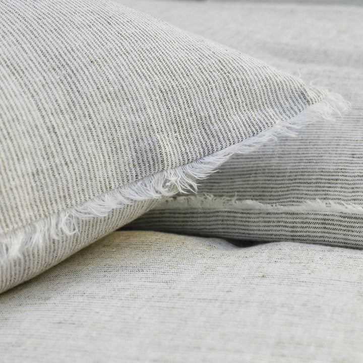 logan duvet and shams in olive design by pom pom at home 2