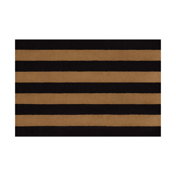 Pattern Black Beige Stripe Rug Hem Hem 31361 1