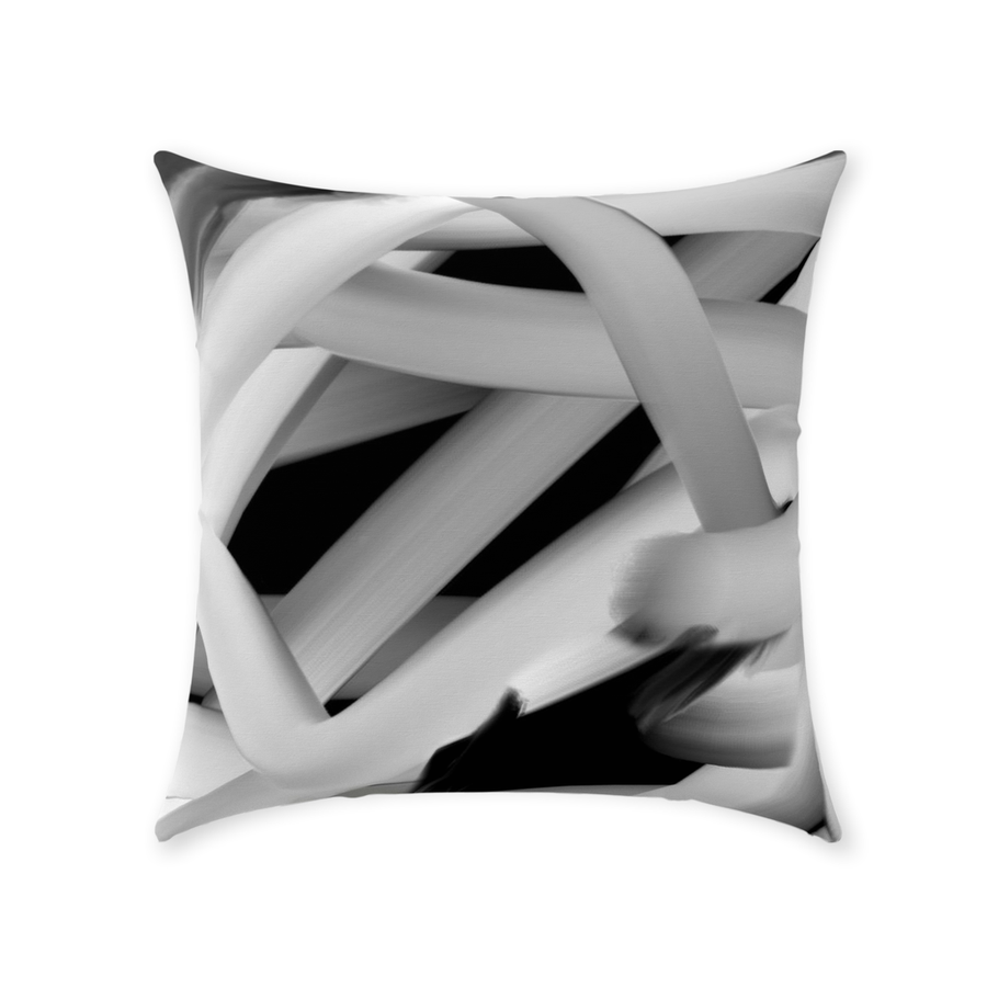 Black And White Throw Pillow Open Box 1