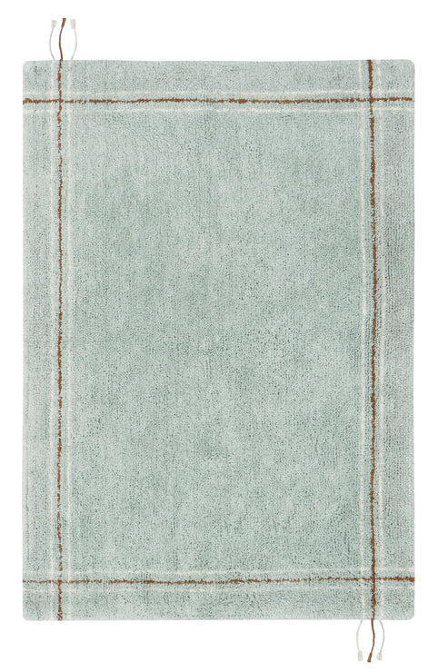 Cuisine Blue Sage Washable Rug 1