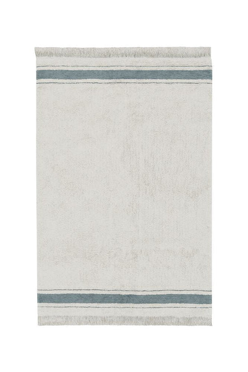 Gastro Vintage Blue Washable Rug 1