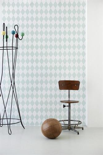 Harlequin Wallpaper in Mint by Ferm Living