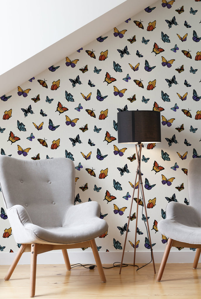 Flutterby Wallpaper in Multi from the Capsule Collection by Graham & Brown