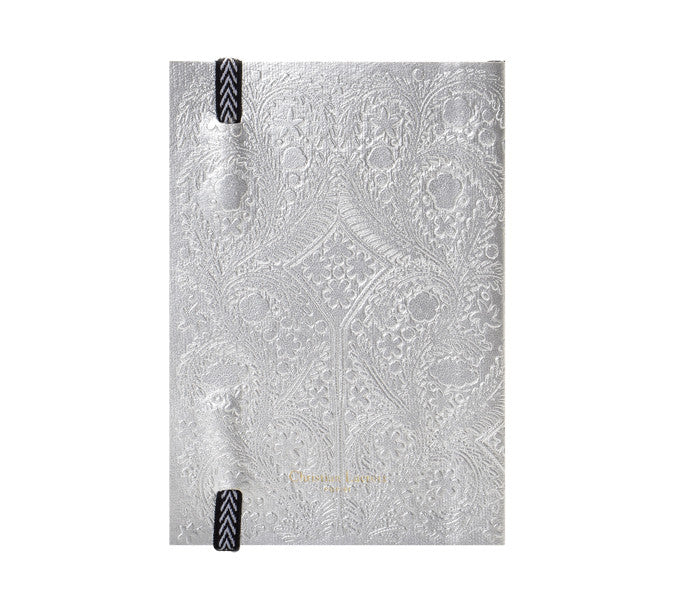 paseo embossed silver notebook design by christian lacroix 1