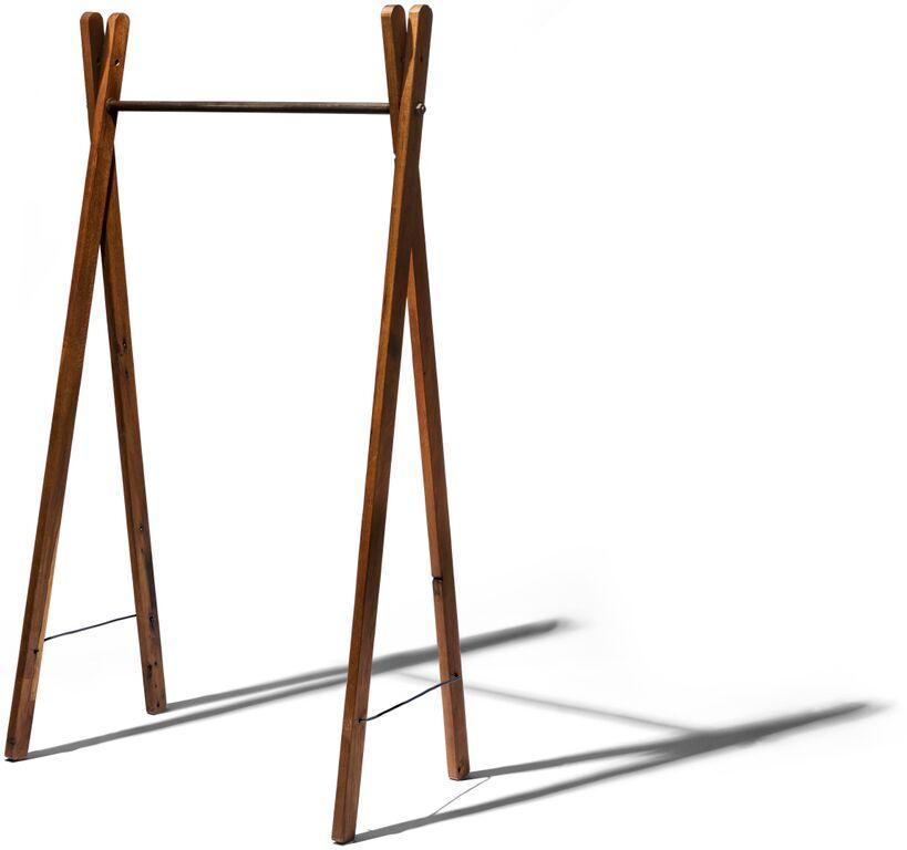 teak wood garment rack design by puebco 3