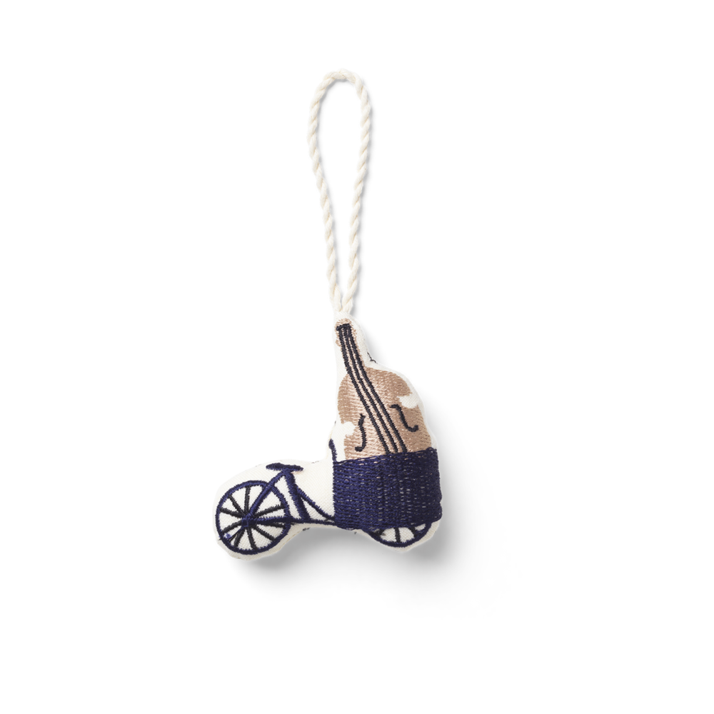 Copenhagen Embroidered Ornaments - Bike by Ferm Living by Ferm Living
