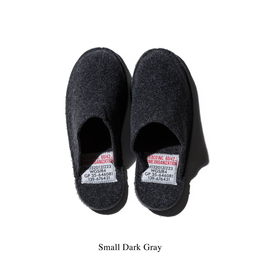 slippers large dark gray design by puebco 2