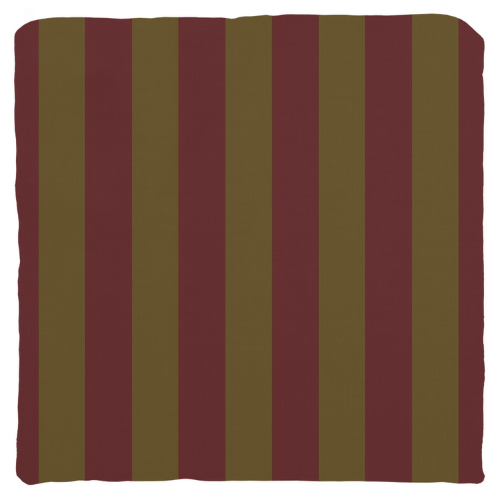 Olive Stripe Throw Pillow