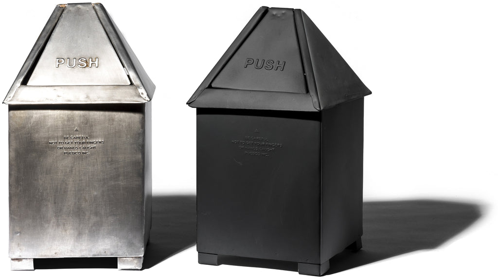 table top dust bin natural design by puebco 2