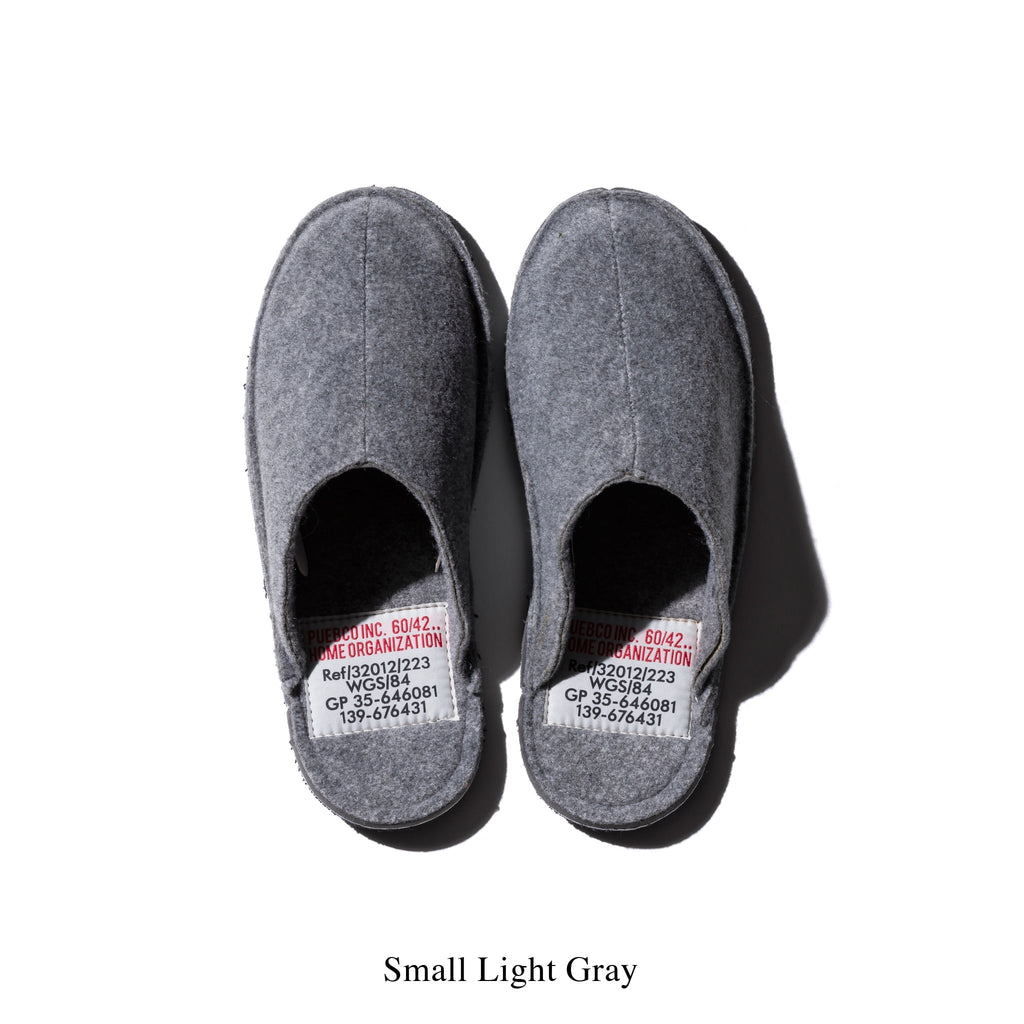 slippers large light gray design by puebco 1
