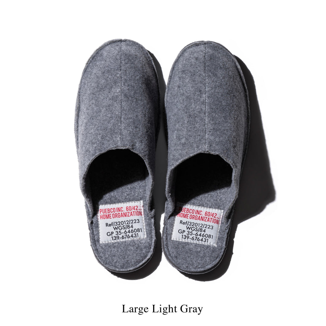 slippers large light gray design by puebco 3