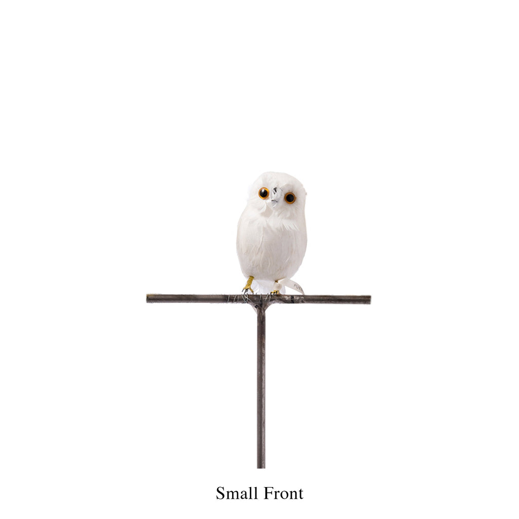 artificial birds owl white design by puebco 2