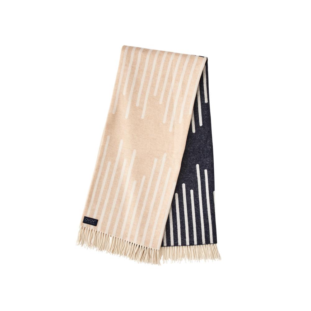 Alba Plaid Throw In Blue Camel Design By Oyoy 1