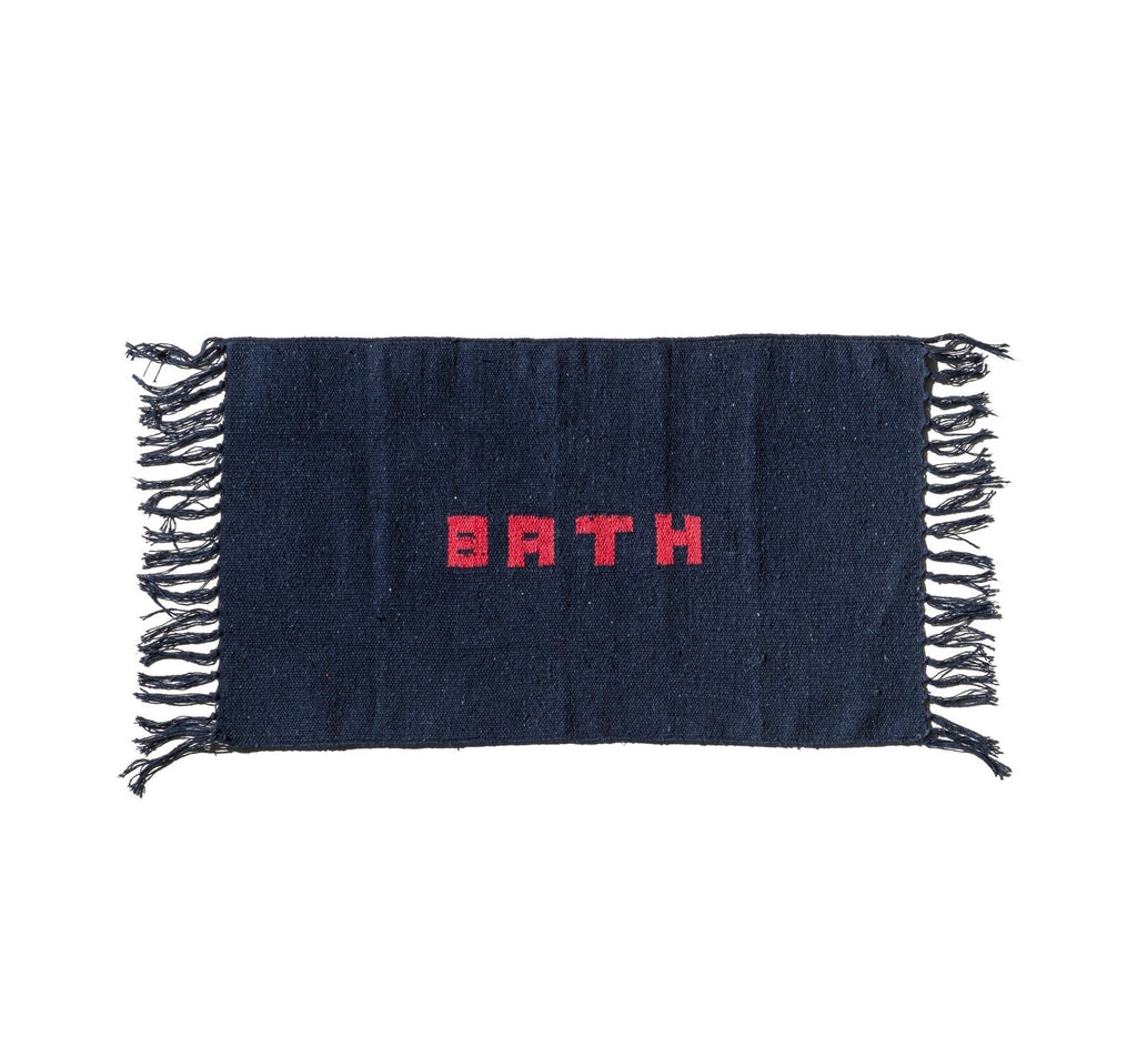 Handloomed Recycle Yarn Bath Mat By Puebco 110929 6