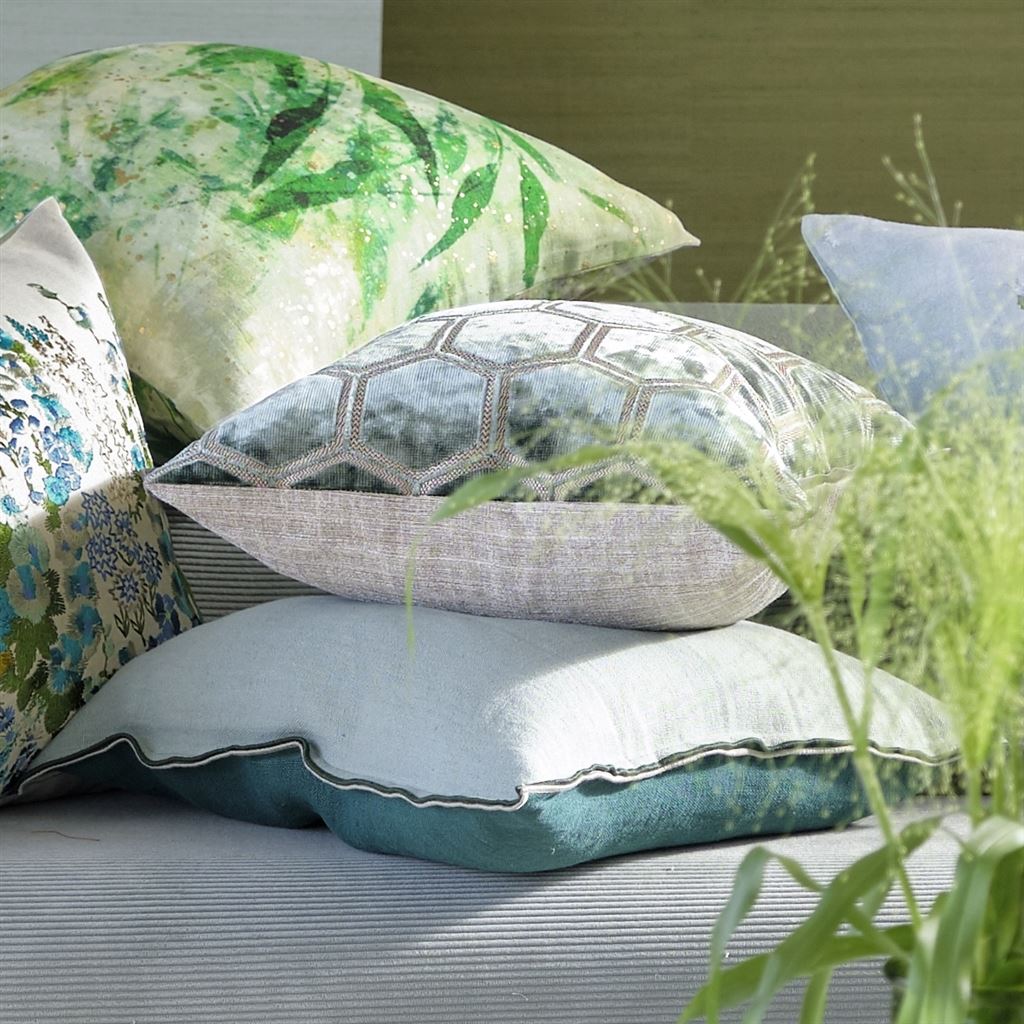 manipur silver decorative pillow by designers guild 4