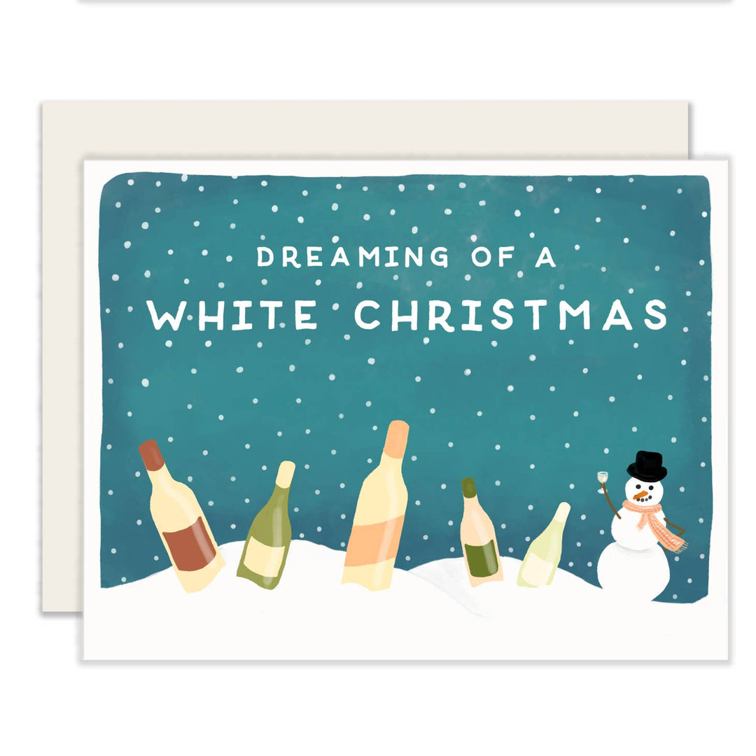 Dreaming Of A White Christmas (Blank Inside) Card