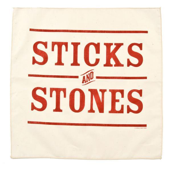 sticks and stones handkerchief design by izola 1