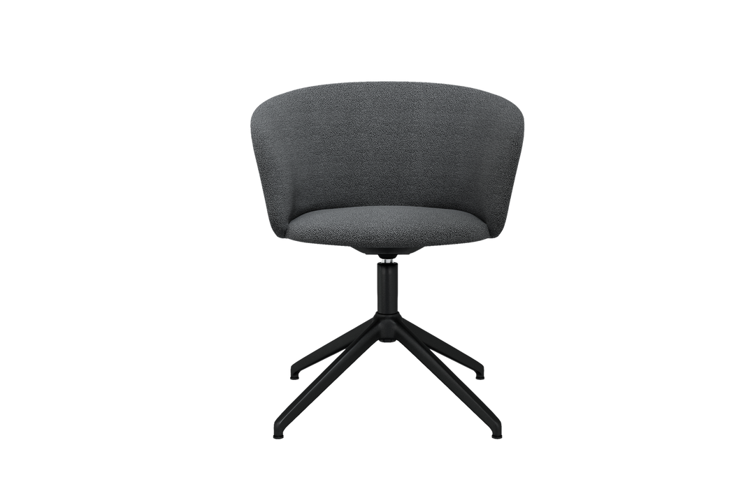 Kendo Graphite Swivel Chair 4 Star Return Hem 20203 3