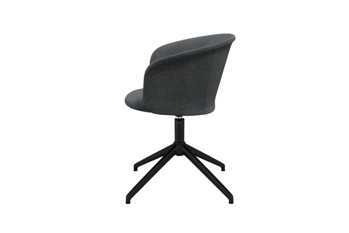 Kendo Graphite Swivel Chair 4 Star Return Hem 20203 5