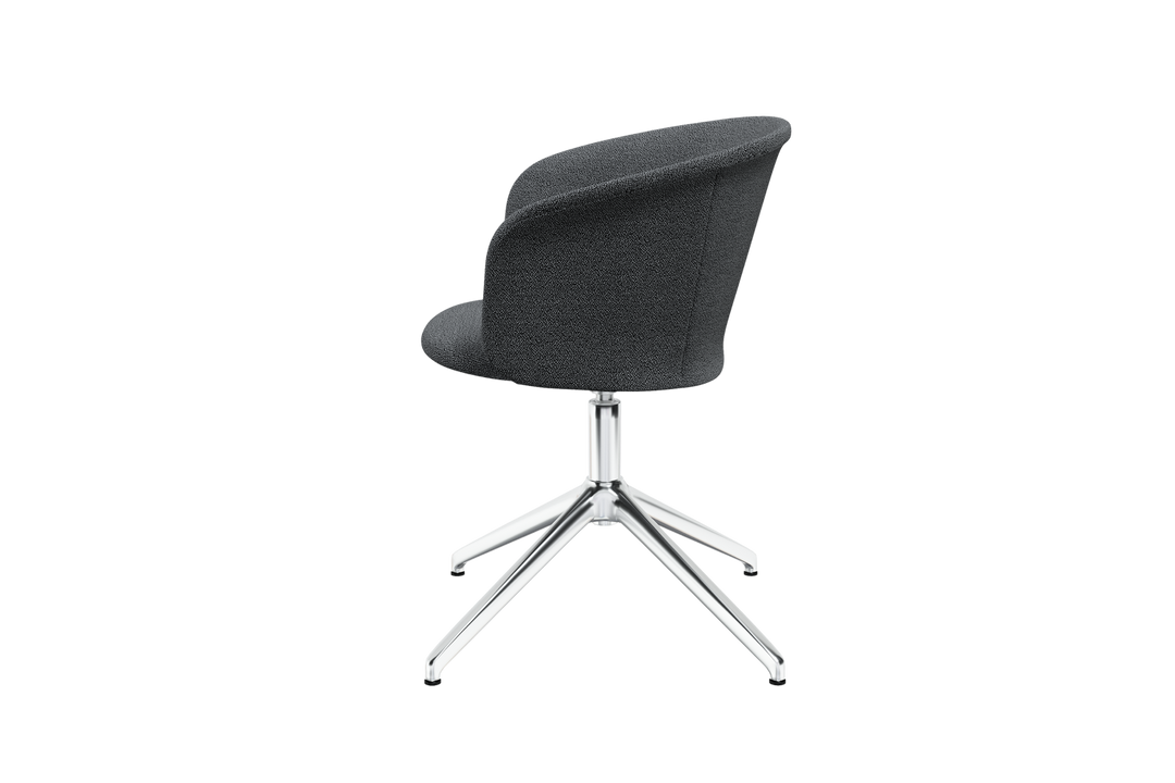 Kendo Graphite Swivel Chair 4 Star Return Hem 20203 6
