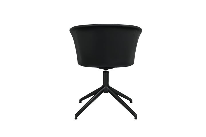 Kendo Black Leather Swivel Chair 4 Star Return Hem 20243 7