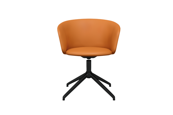 Kendo Cognac Leather Swivel Chair 4 Star Return Hem 20242 3