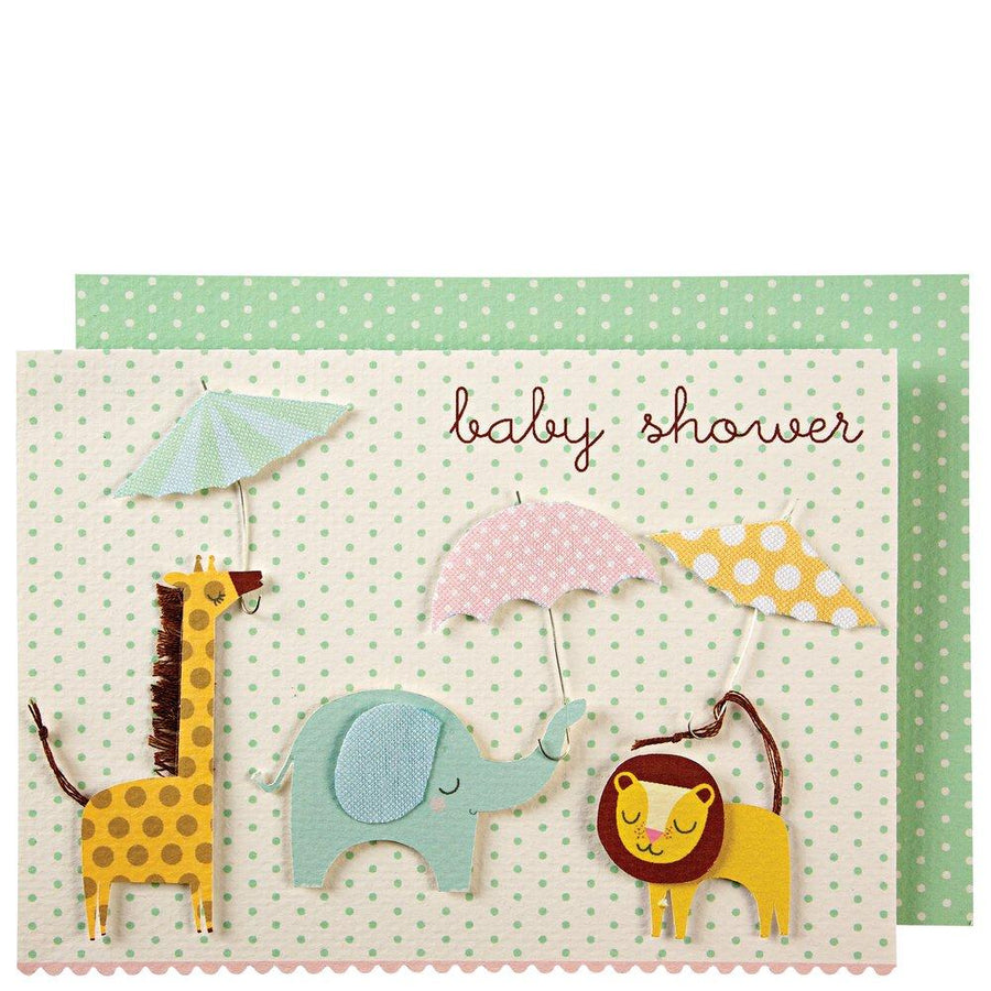 Animals Umbrellas Card By Meri Meri 1