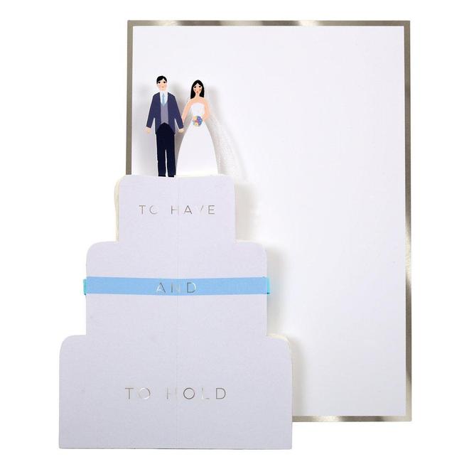 Wedding Cake Honeycomb Card By Meri Meri 2